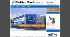 Desktop Screenshot of elektro-pavlica.com