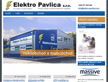 Tablet Screenshot of elektro-pavlica.com